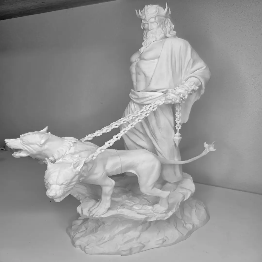 Figurka Hades vytvořená pomocí 3D tisku